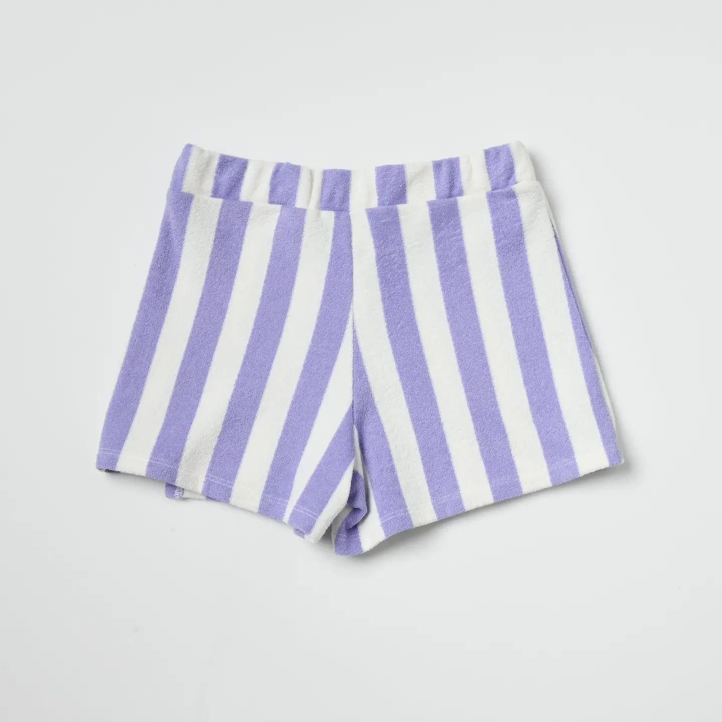 Purple Striped Terry Skort