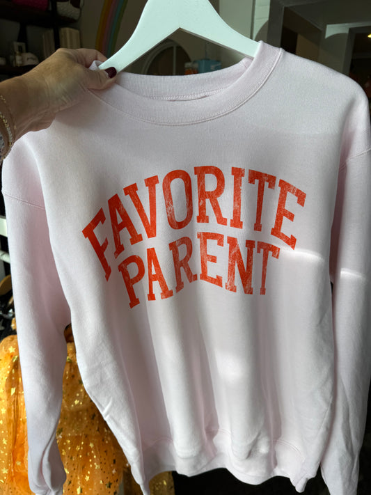 Favorite Parent Sweatshirt - Pink