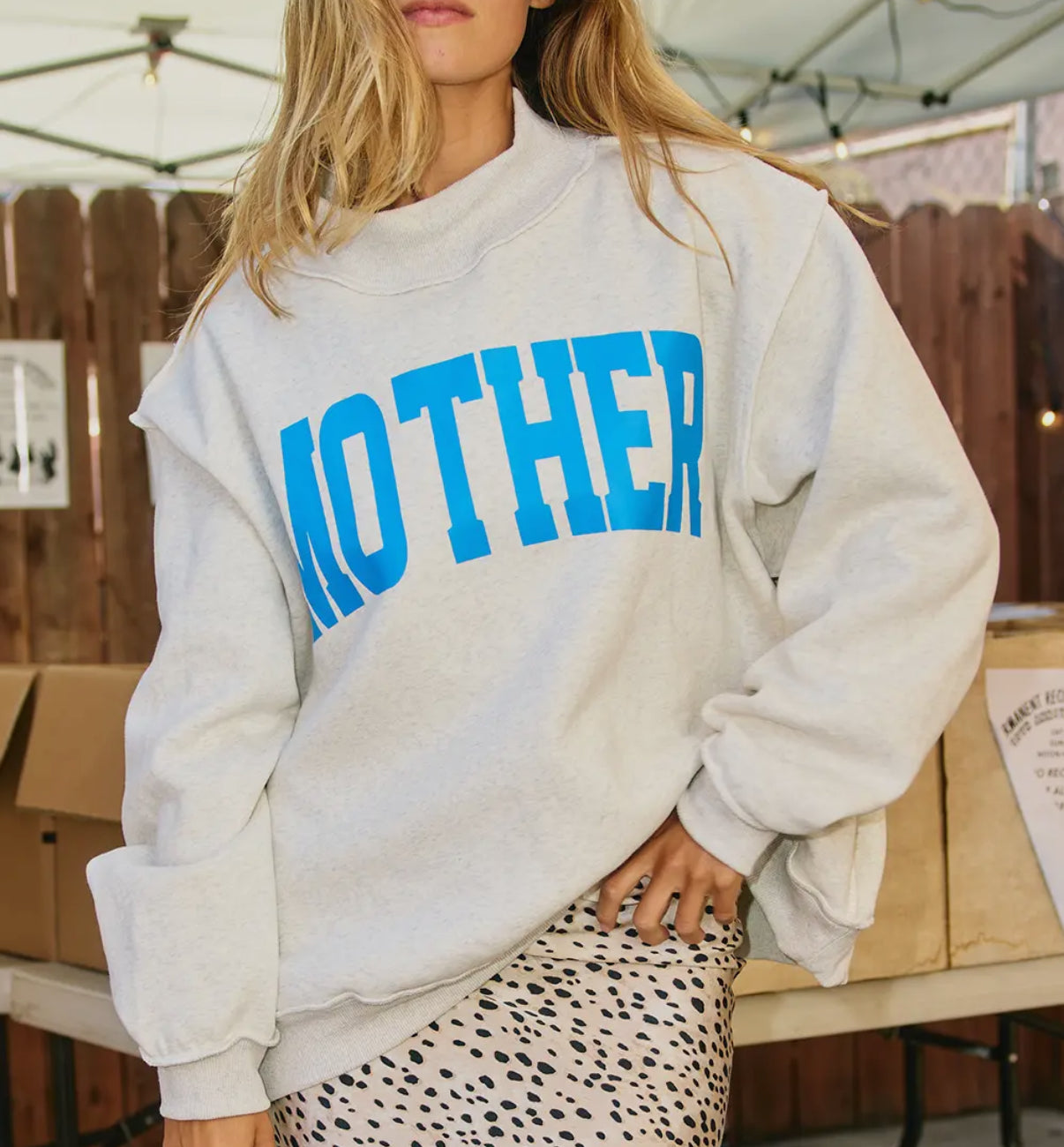 Mother/Cool Mom Reversible Sweatshirt