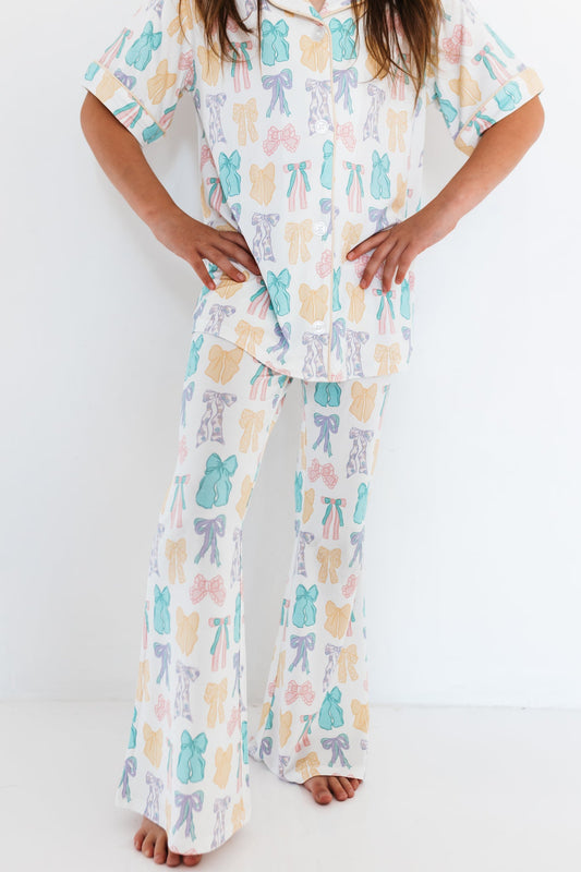 Easter Bows Button Up Flare Set