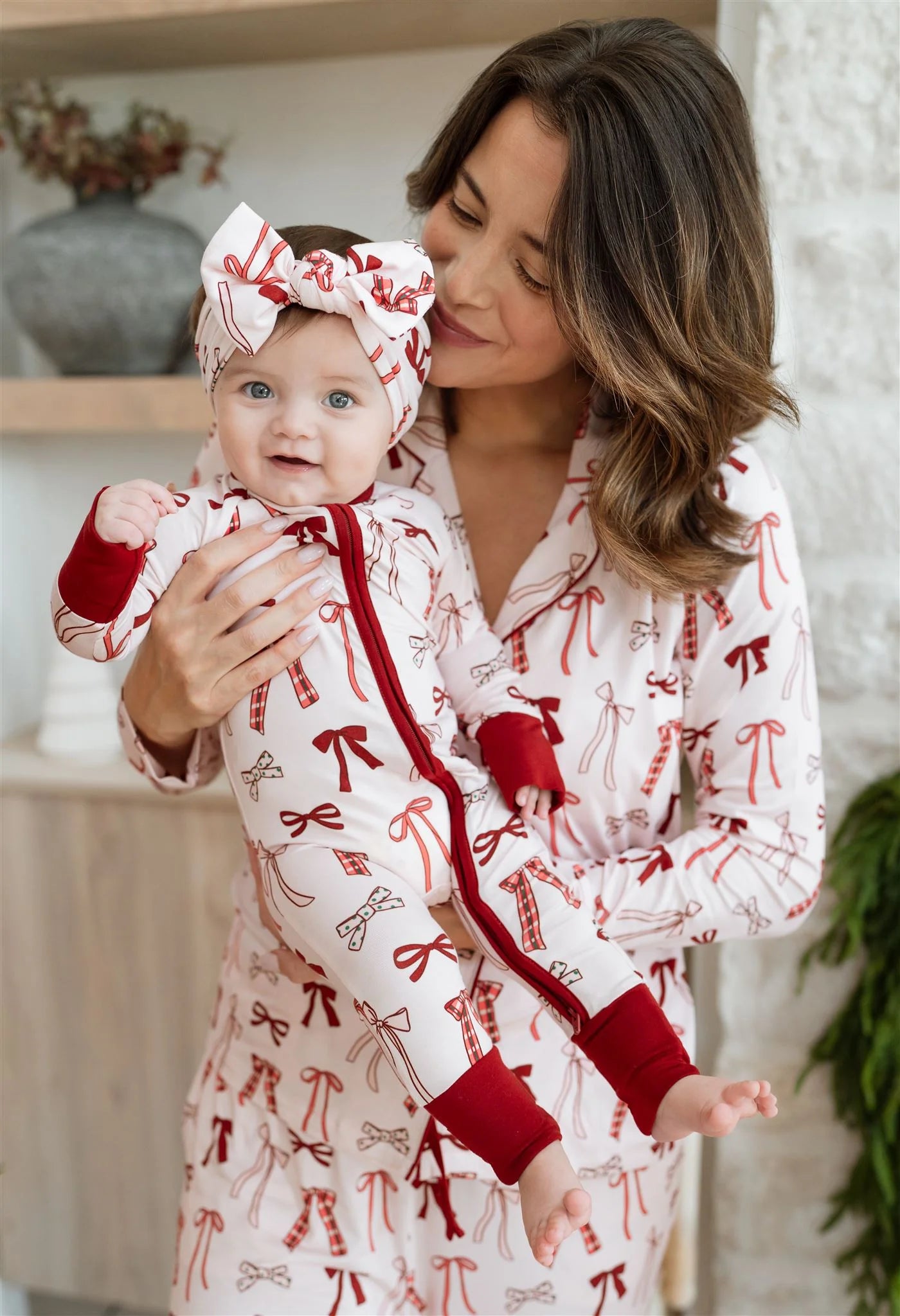 Merry Little Bows Zip Romper