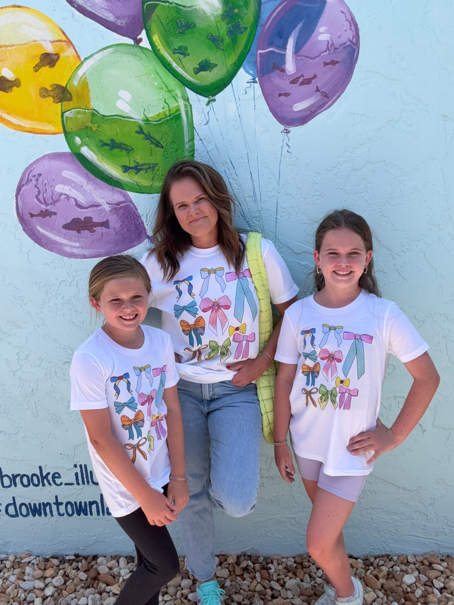 Adult Princess Bow Collage Tee