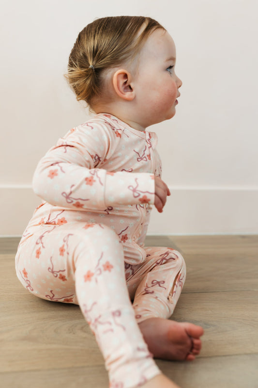 Disty Bow Zip Romper