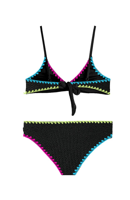 Fleur Crinkle Bikini Swimsuit