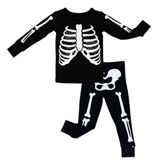 Bones Glow-in-the-Dark PJ - Grey Webs