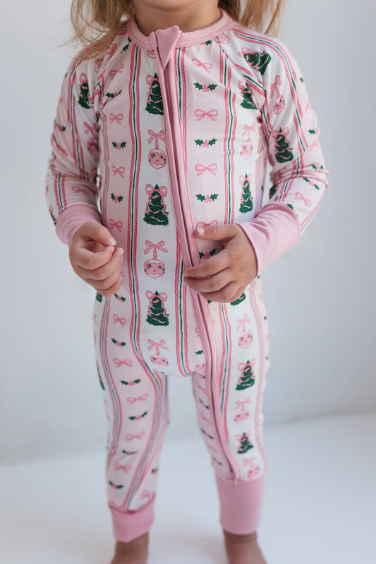Pinkmas Zip Romper