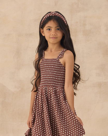 Lainey Dress - Polka Dot Chocolate