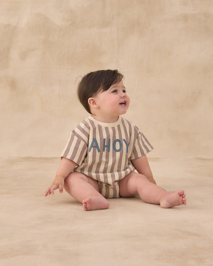 Relaxed Bubble Romper - Ahoy