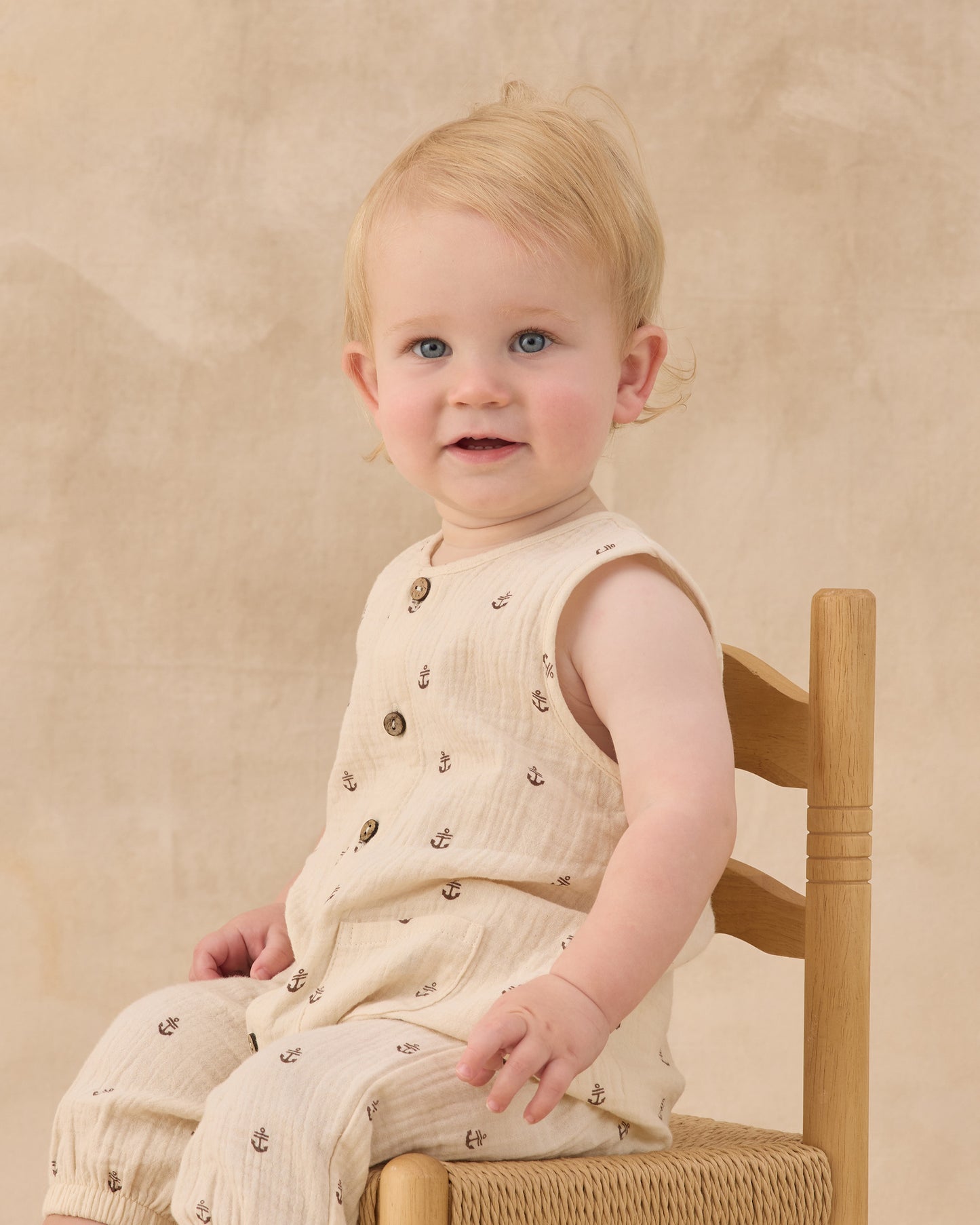 Woven Jumpsuit - Anchors