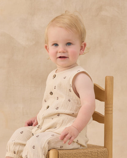 Woven Jumpsuit - Anchors