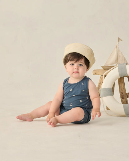 Sleeveless One-Piece Maritime