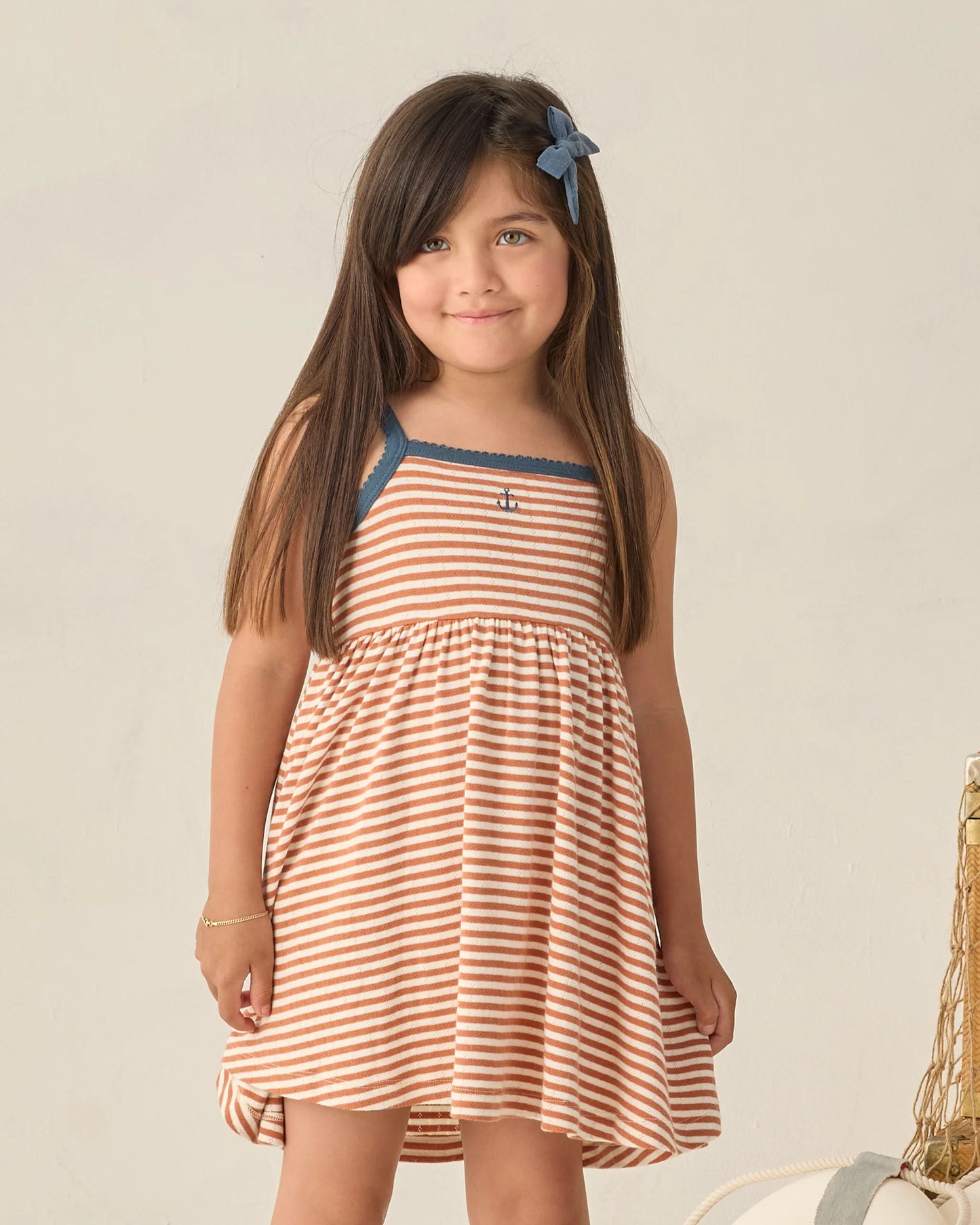 Lea Dress - Poppy Stripe