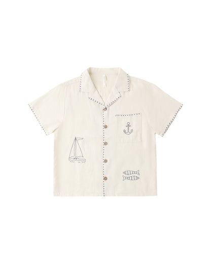 Lapel Collar Shirt - Sailor