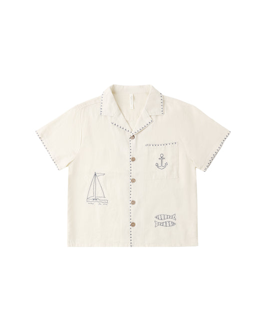 Lapel Collar Shirt - Sailor