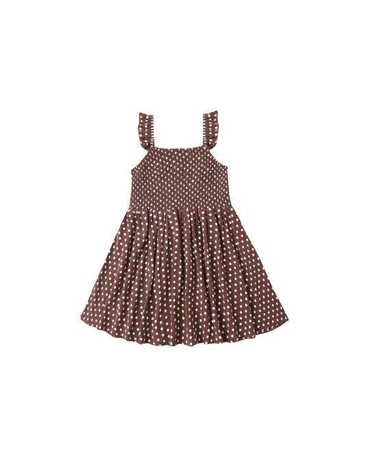Lainey Dress - Polka Dot Chocolate