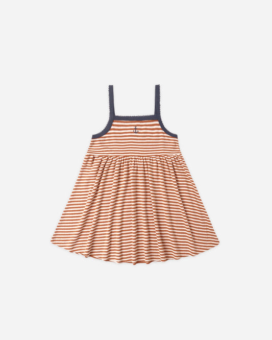 Lea Dress - Poppy Stripe