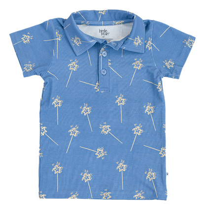 Sparkler Gold Foil Polo Shirt