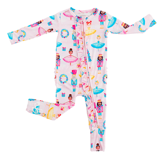 Sugarplum Ruffle Convertible Romper