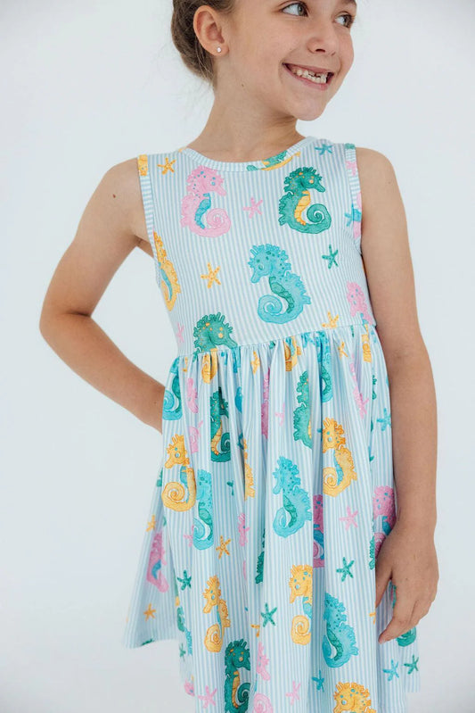 Seahorse Swirl Tank Dress