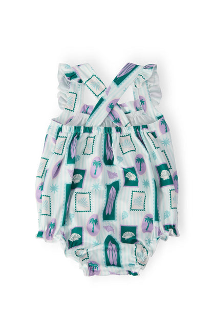 Surfer Girl Ruffle Romper