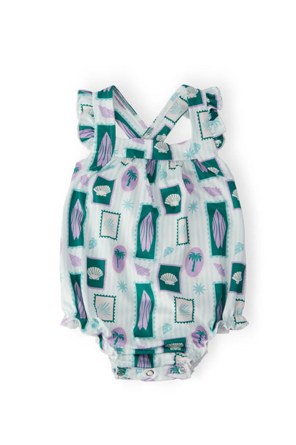 Surfer Girl Ruffle Romper