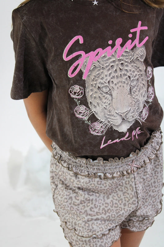 Leopard Smocked Short