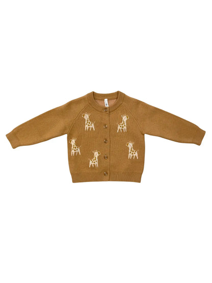 Knit Cardigan - Giraffe