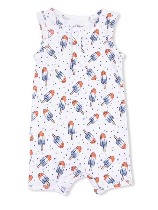Astro Pop Henley Shortie Romper