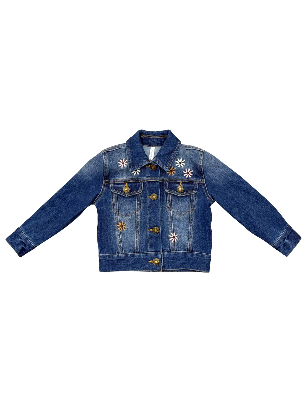 Girl's Denim Jacket - Dark Blue Wash