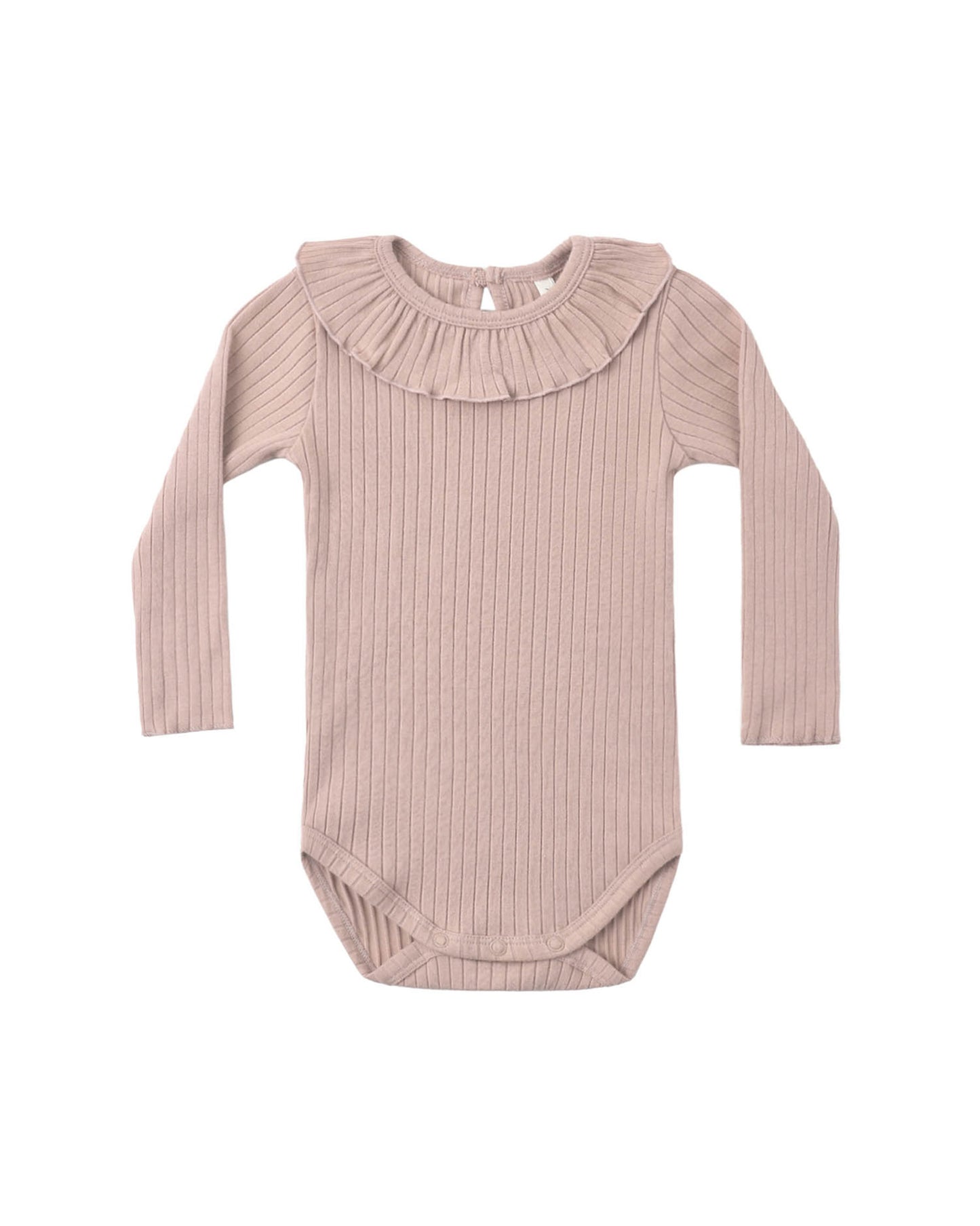 Ruffle Collar Bodysuit Rosewood