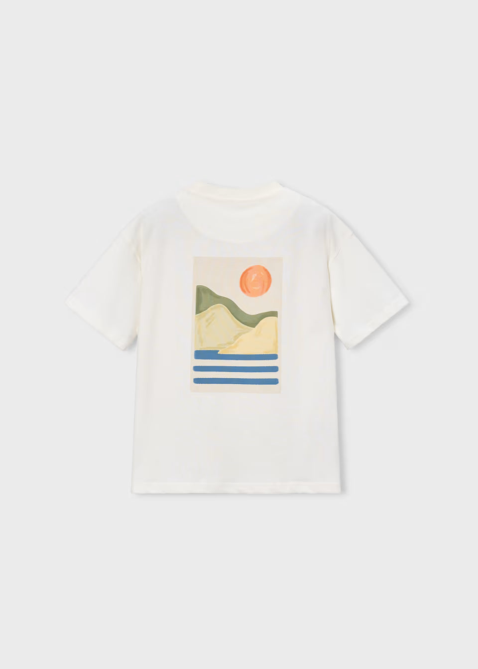 Boys Cream Graphic Tee