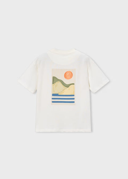 Boys Cream Graphic Tee
