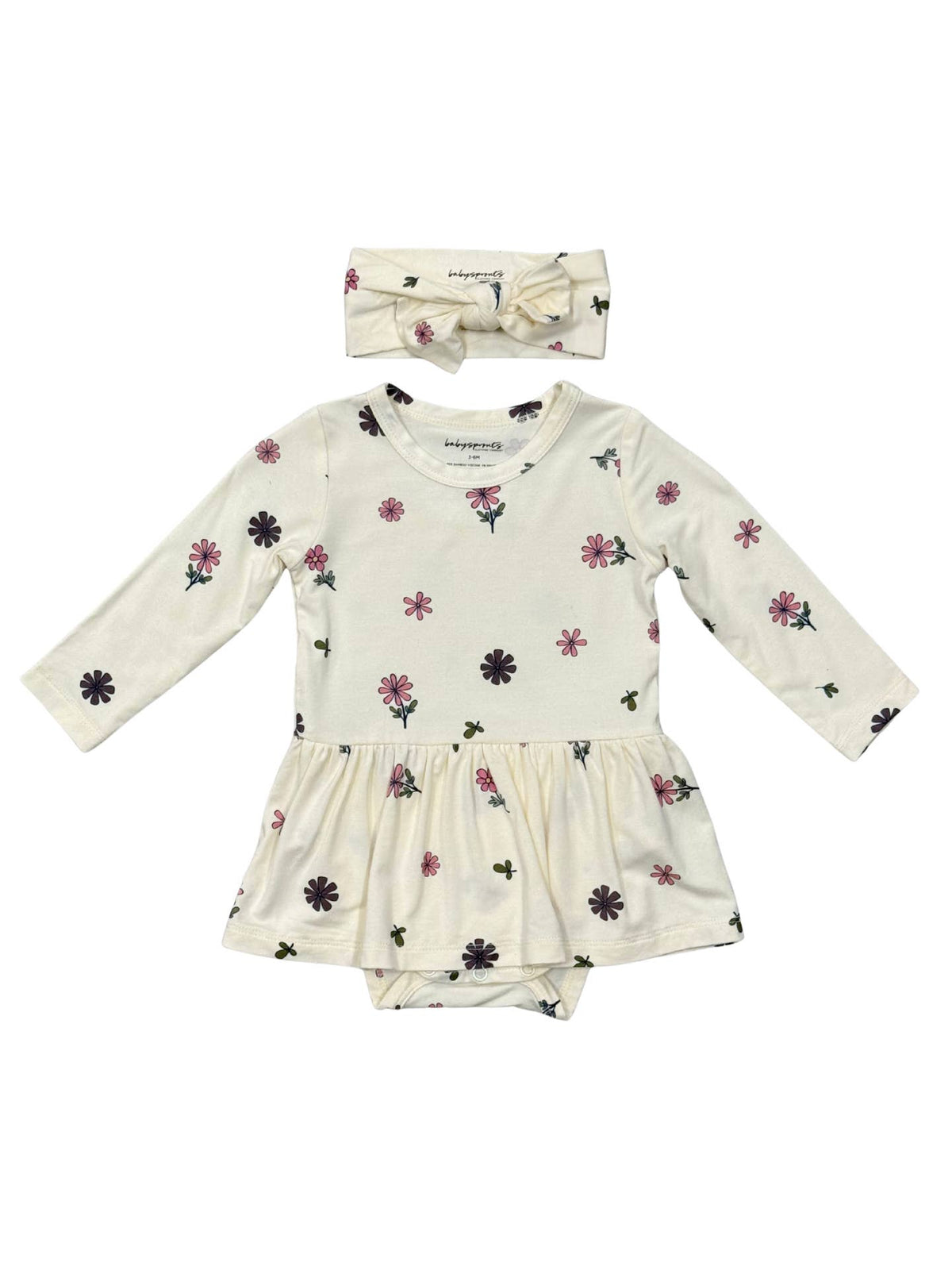 Baby Girl Bodysuit Dress - Wild Stem