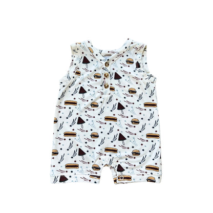 Burgers n' Dogs Sleeveless Romper