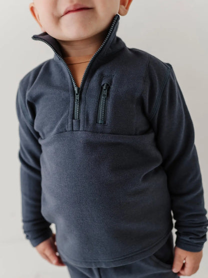 Boy's Fleece Zip Sweatshirt - Nightfall