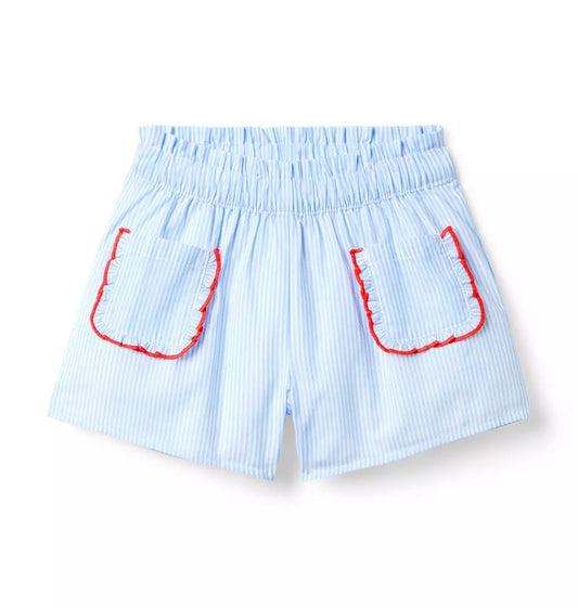 Stripe Ruffled Shorts