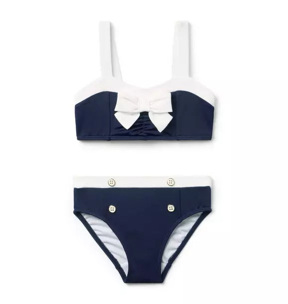 Navy Nautical 2PC Swim