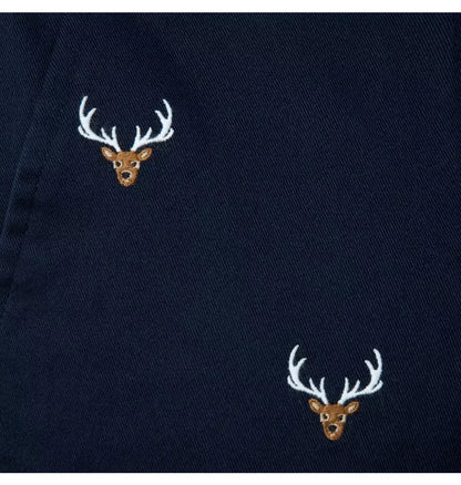 Navy Deer Pant
