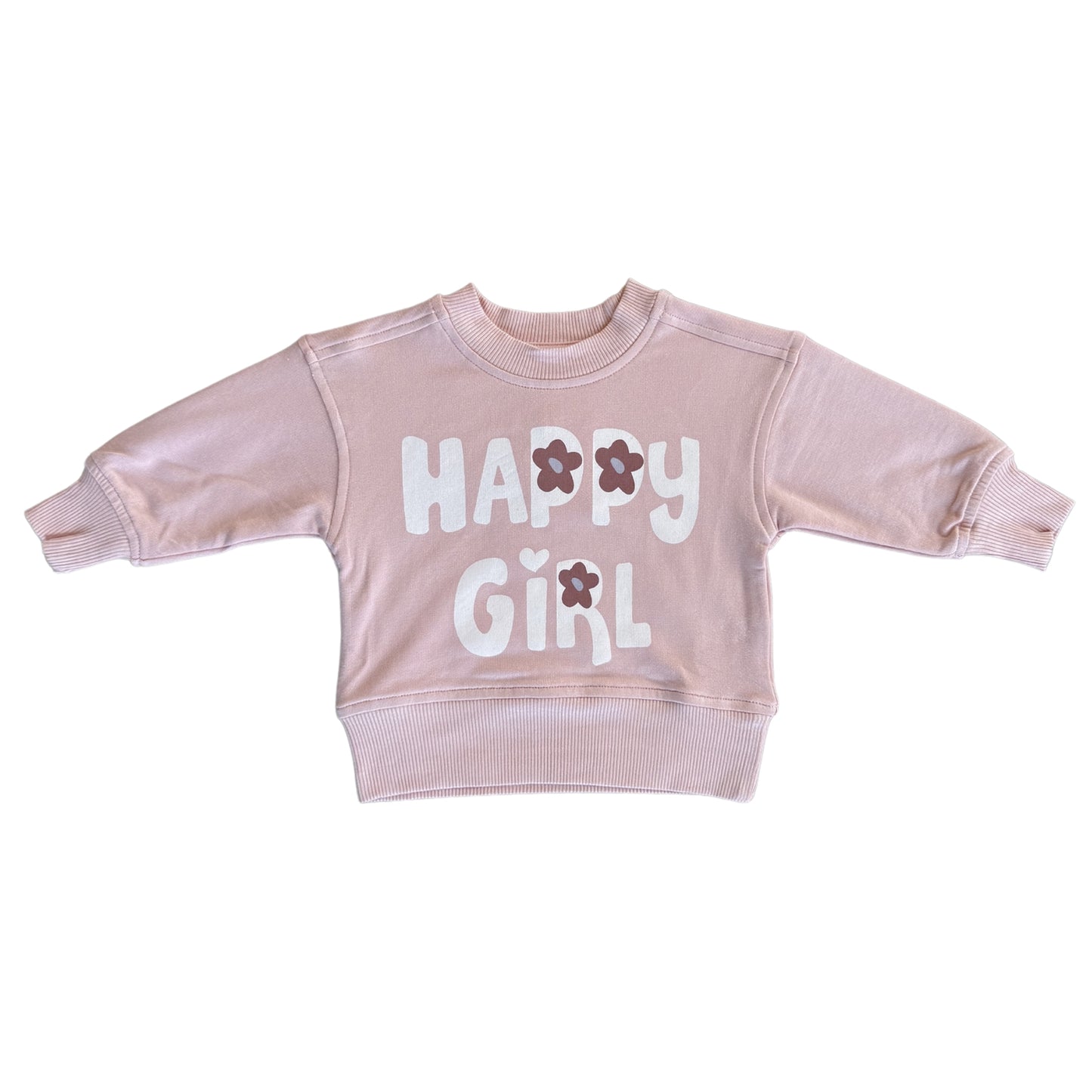Boxy Sweatshirt - Happy Girl