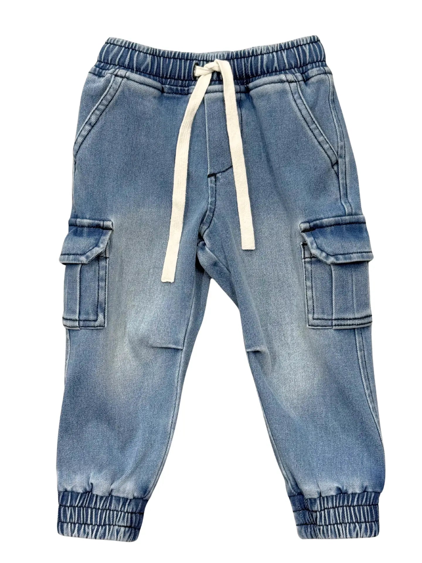 Boy's Denim Jogger -Blue Wash