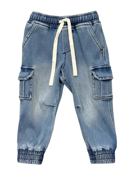 Boy's Denim Jogger -Blue Wash