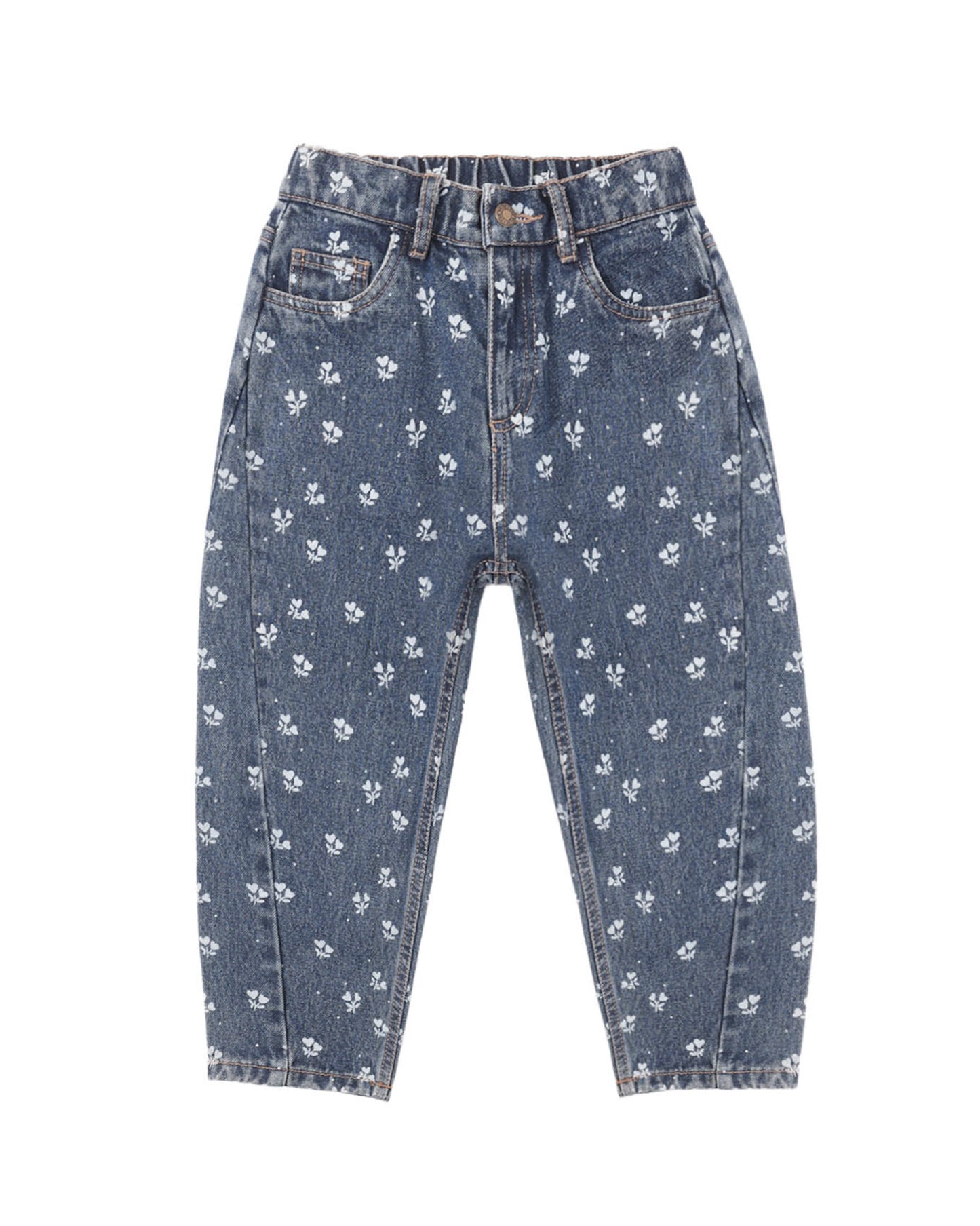 Barrel Pant Heart Ditsy