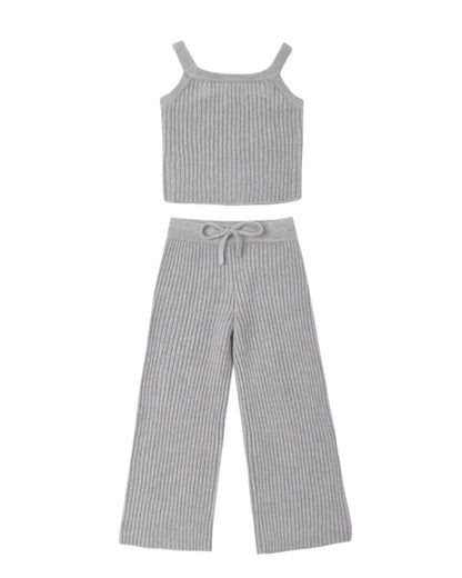 Fuzzy Knit Lounge Set