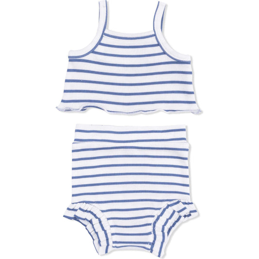 Navy Stripe Tank & High Waisted Short