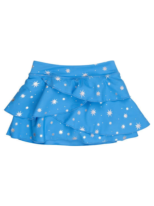 Crystal Blue Active Tiered Skort