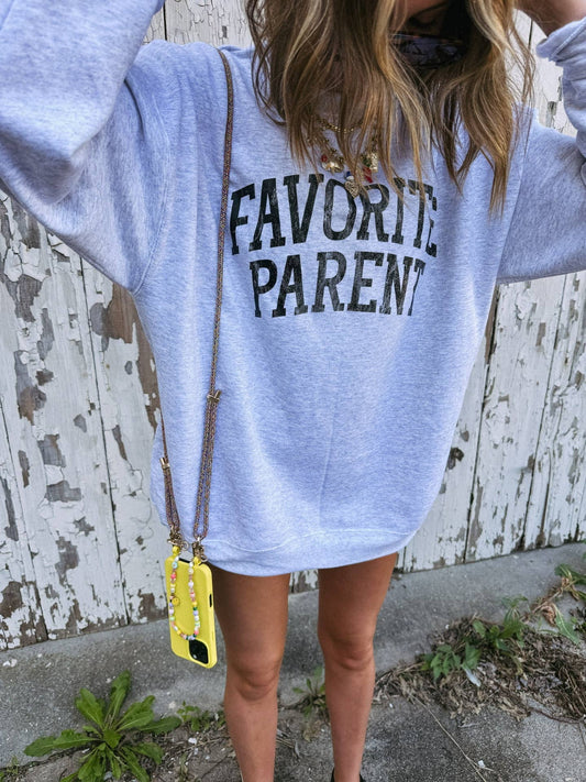 Favorite Parent Sweatshirt - Ash