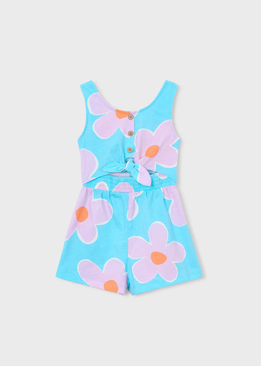 Girls Knit Romper - Lilac