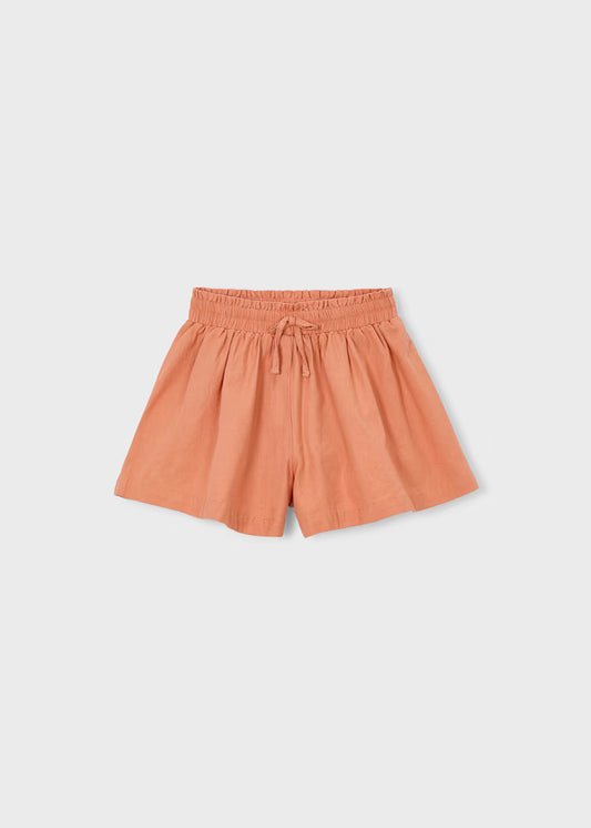 Girls Loose Fit Peach Short
