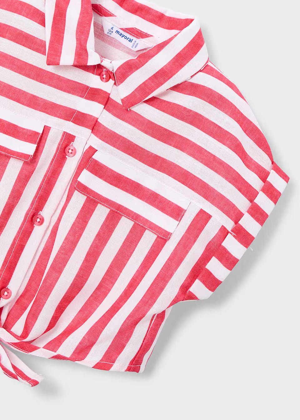 Girls Red stripe Top