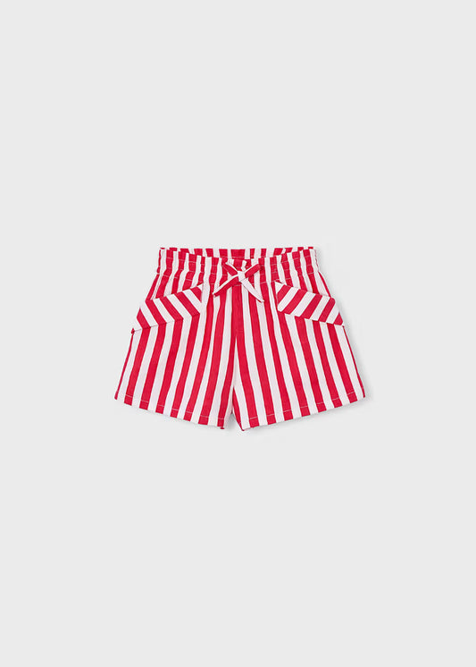 Girls Red Stripe Short